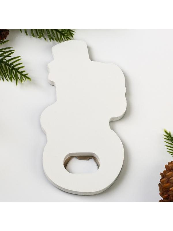 Открывашка для пива «Снеговик», 7.7х14.6 см