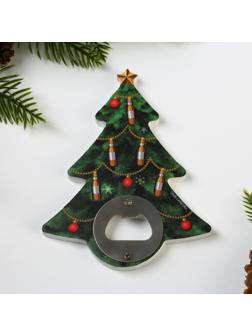 Открывашка для пива «Ёлка», 10.3,х13.2 см