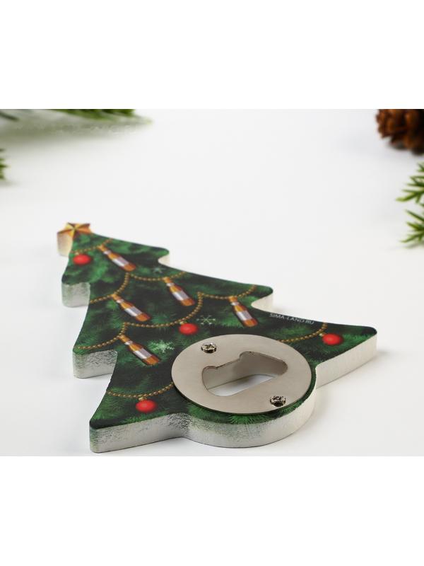 Открывашка для пива «Ёлка», 10.3,х13.2 см