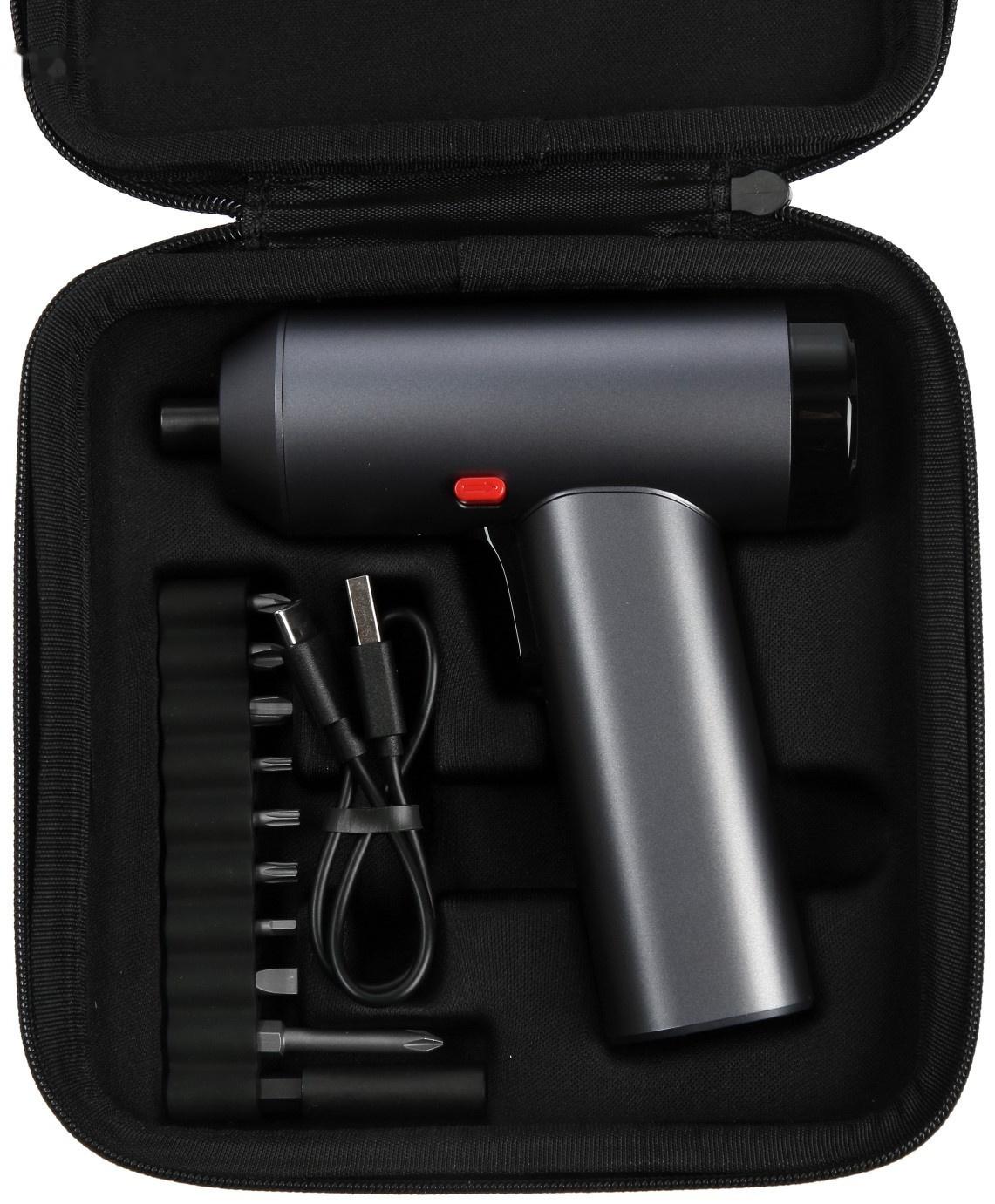 Аккумуляторная отвертка ТУНДРА ПРОФИ, 3.6 В, 2 Ач, Li-ion, 220 об/мин, 12 предметов, кейс