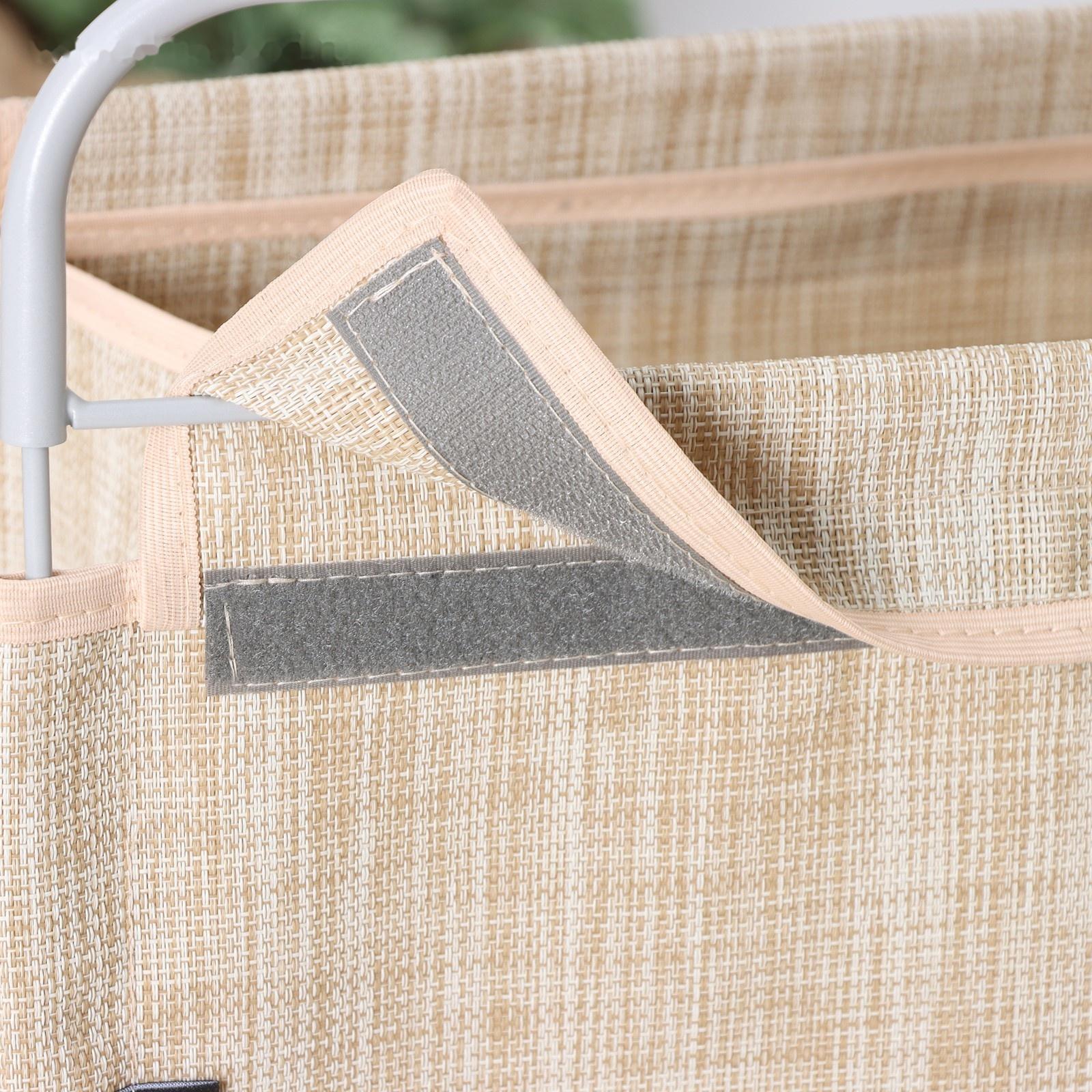 Корзина для белья, 40,5×31×75 см, цвет бежевый