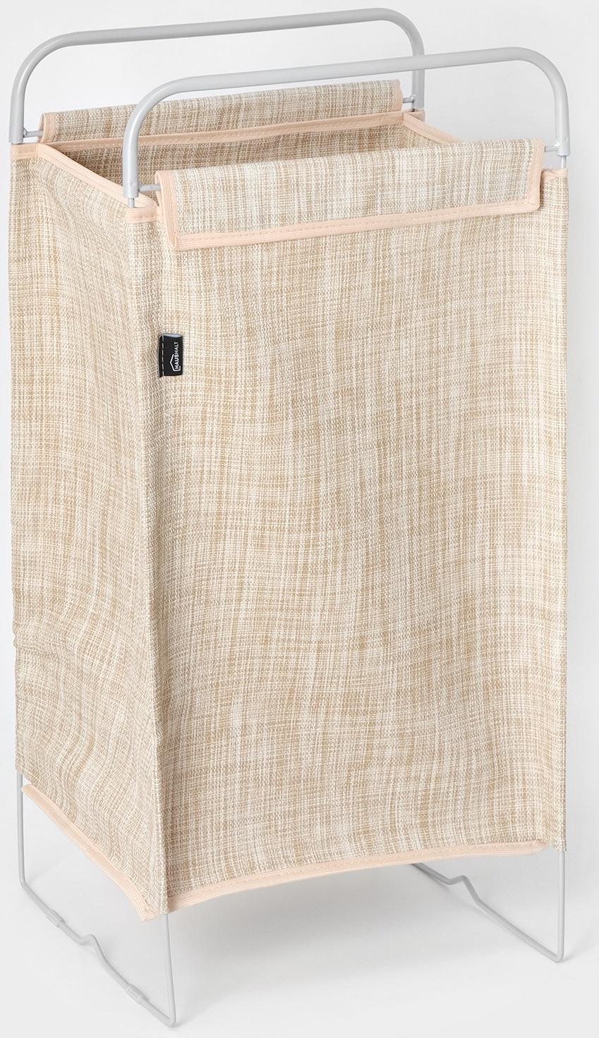 Корзина для белья, 40,5×31×75 см, цвет бежевый