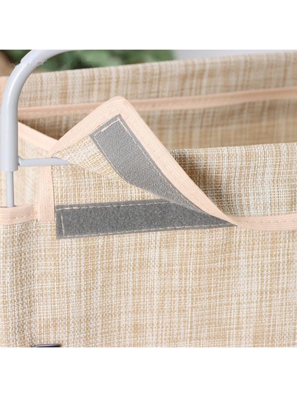 Корзина для белья, 40,5×31×75 см, цвет бежевый