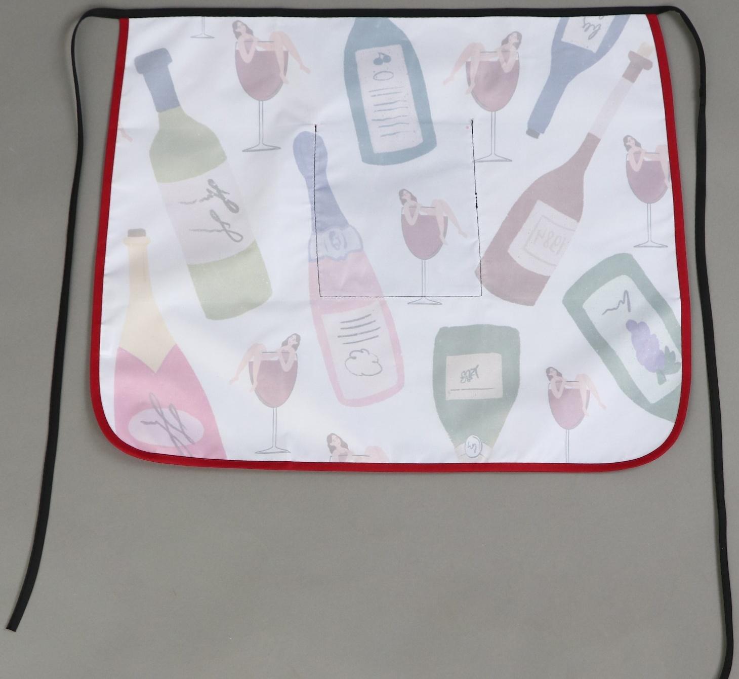 Фартук кухонный «Вино», с карманом