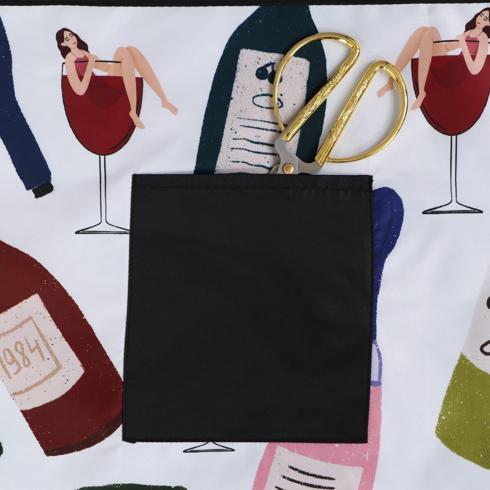 Фартук кухонный «Вино», с карманом