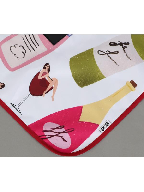 Фартук кухонный «Вино», с карманом