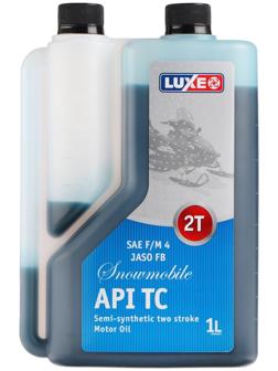 Масло моторное LUXЕ SNOWMOBILE 2T API TС, полусинтетическое, 1 л