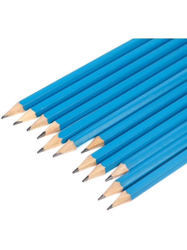 Карандаш чернографитный, набор 12 штук, Человек-паук