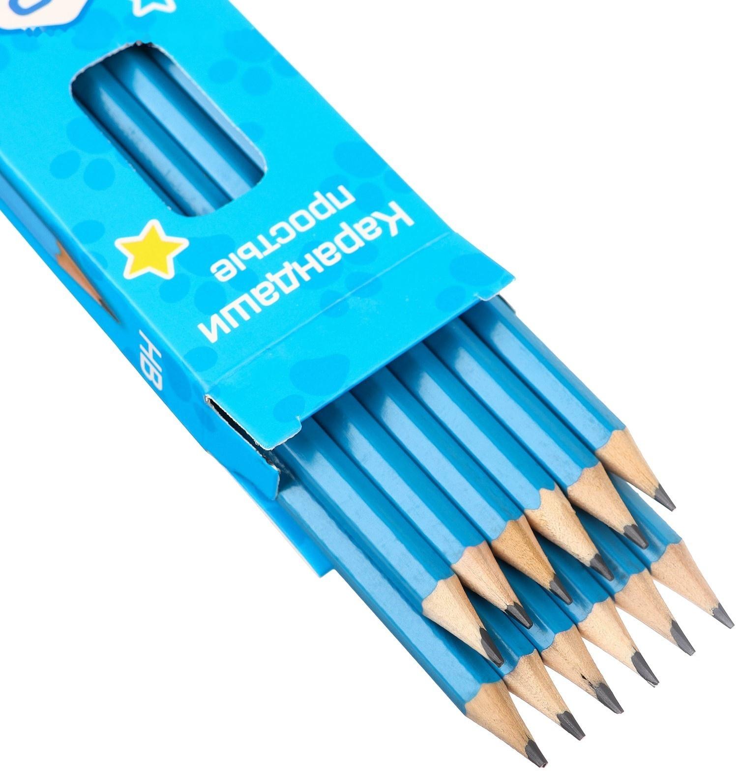 Карандаш чернографитный, набор 12 штук, Щенячий патруль