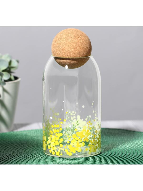 Банка для хранения «Нежная мимоза», 800 мл