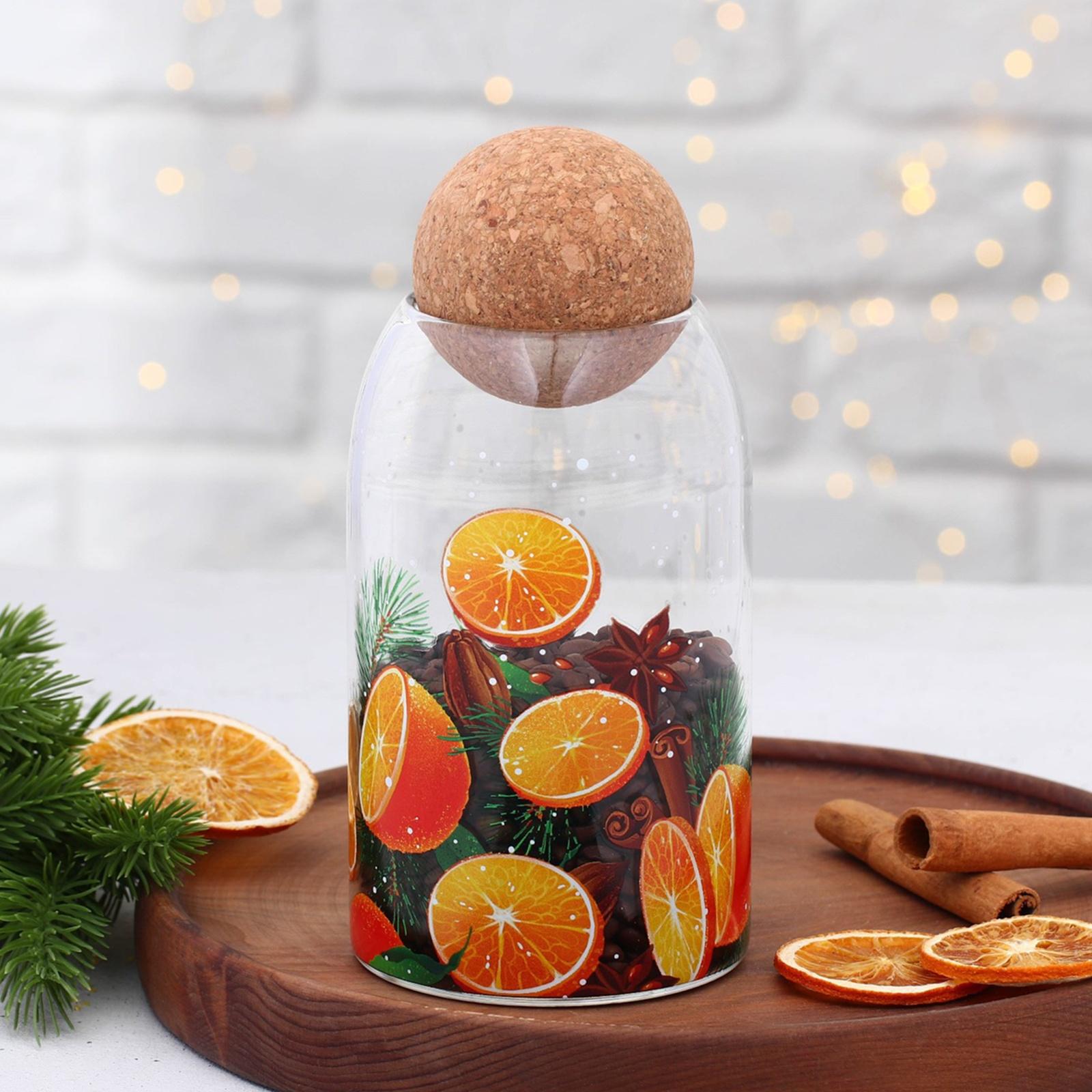 Банка для хранения «Аромат праздника», 800 мл