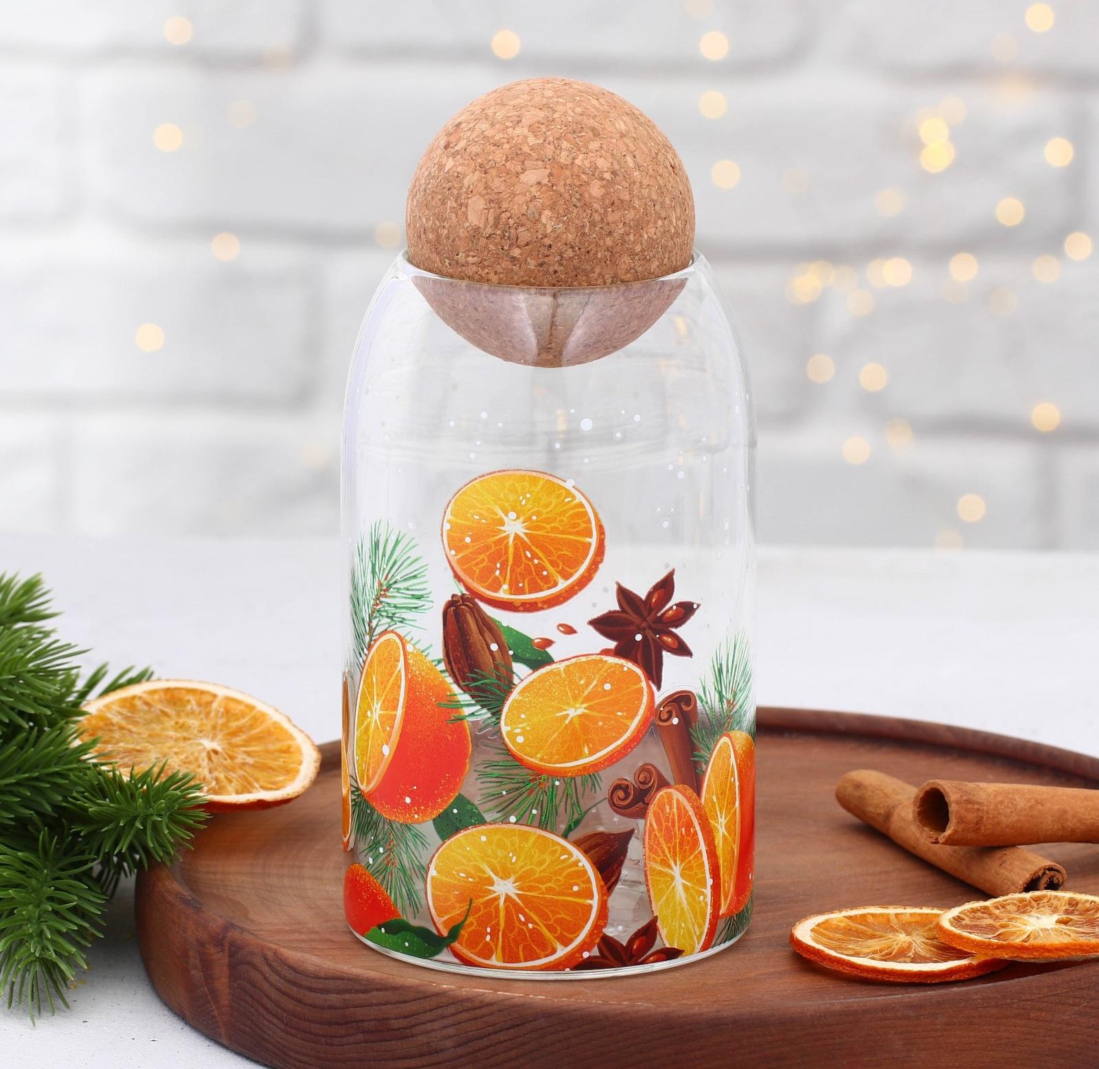 Банка для хранения «Аромат праздника», 800 мл