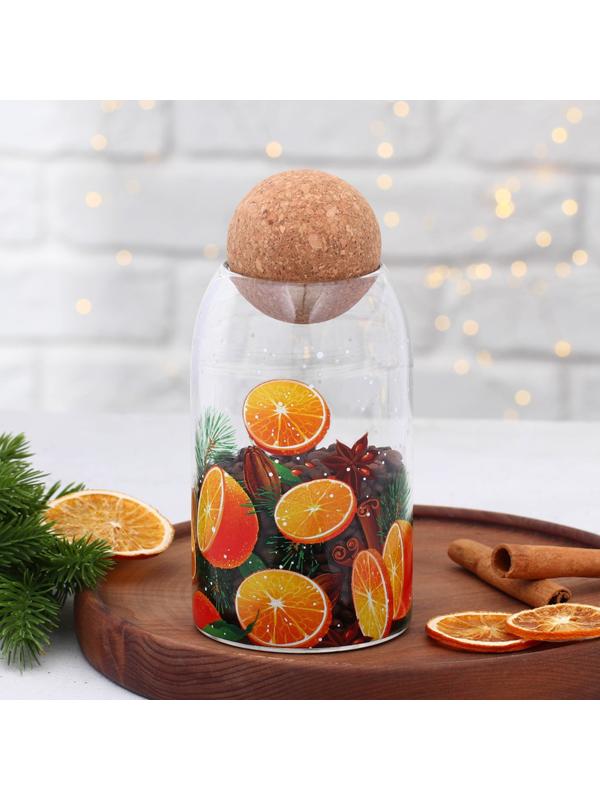 Банка для хранения «Аромат праздника», 800 мл