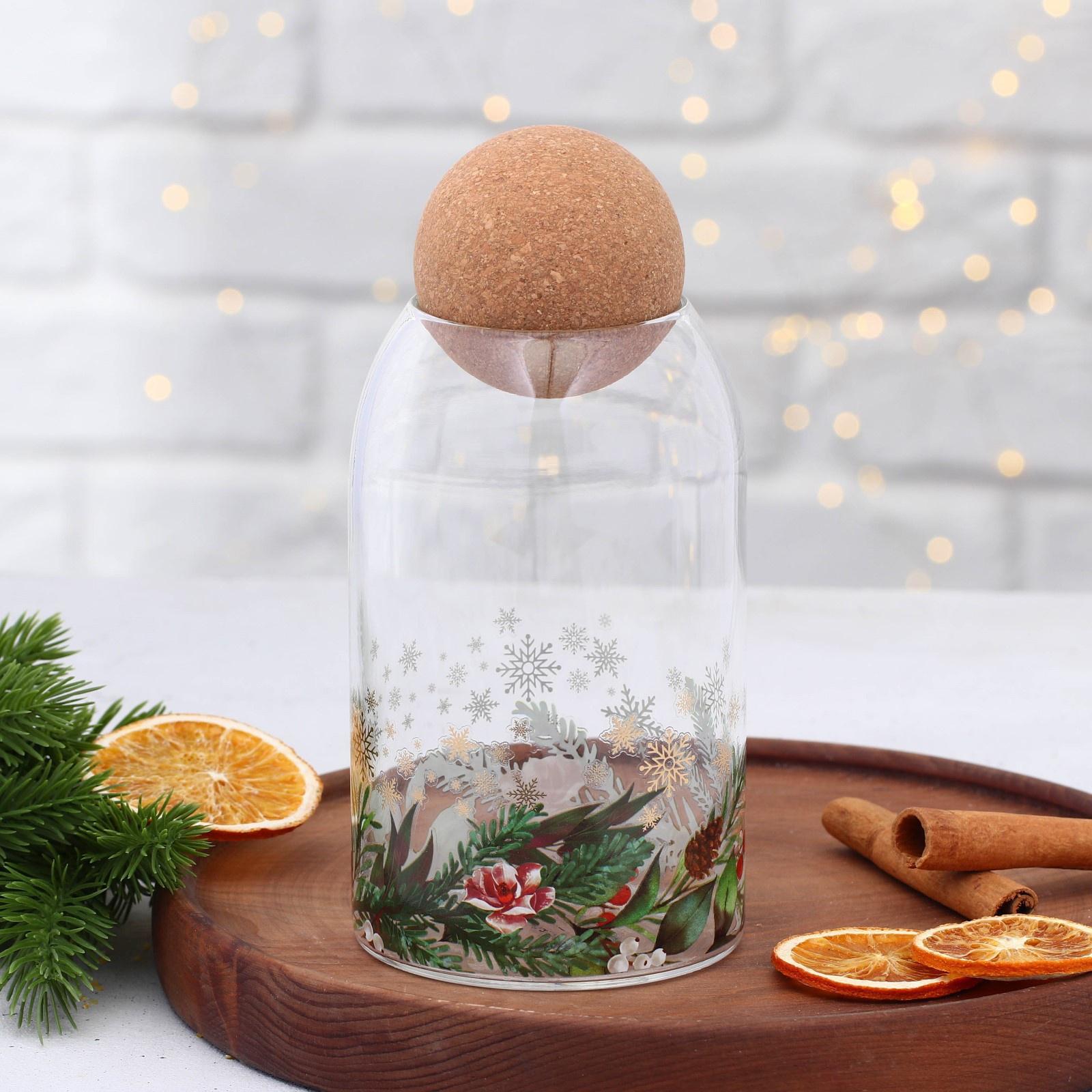 Банка для хранения «Зимние истории», 800 мл