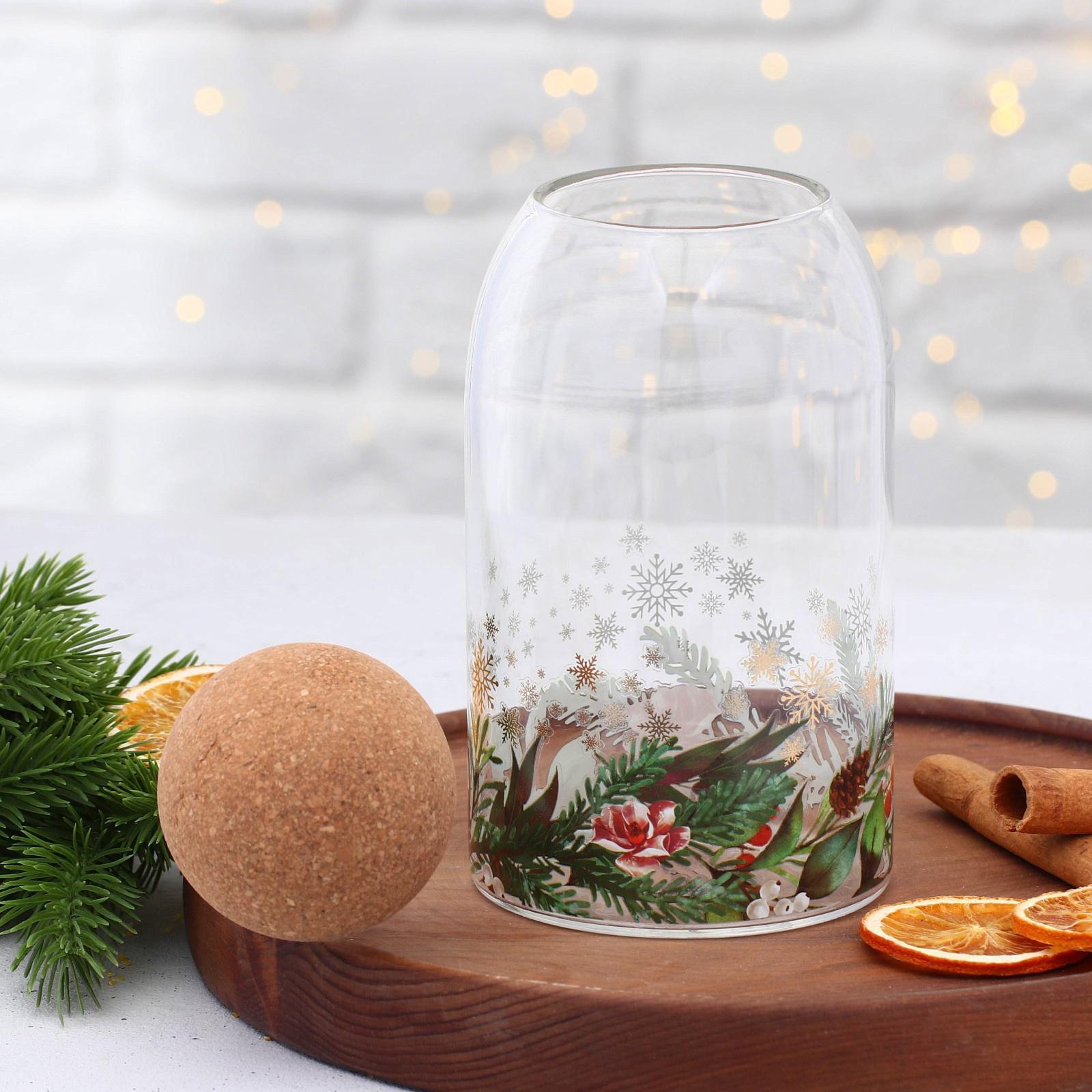 Банка для хранения «Зимние истории», 800 мл