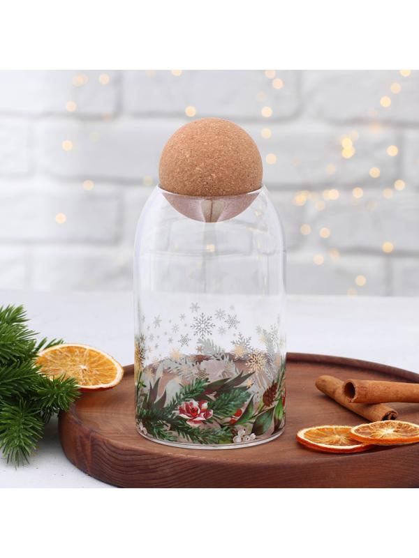 Банка для хранения «Зимние истории», 800 мл