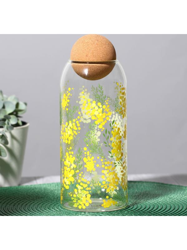 Банка для хранения «Нежная мимоза», 1000 мл