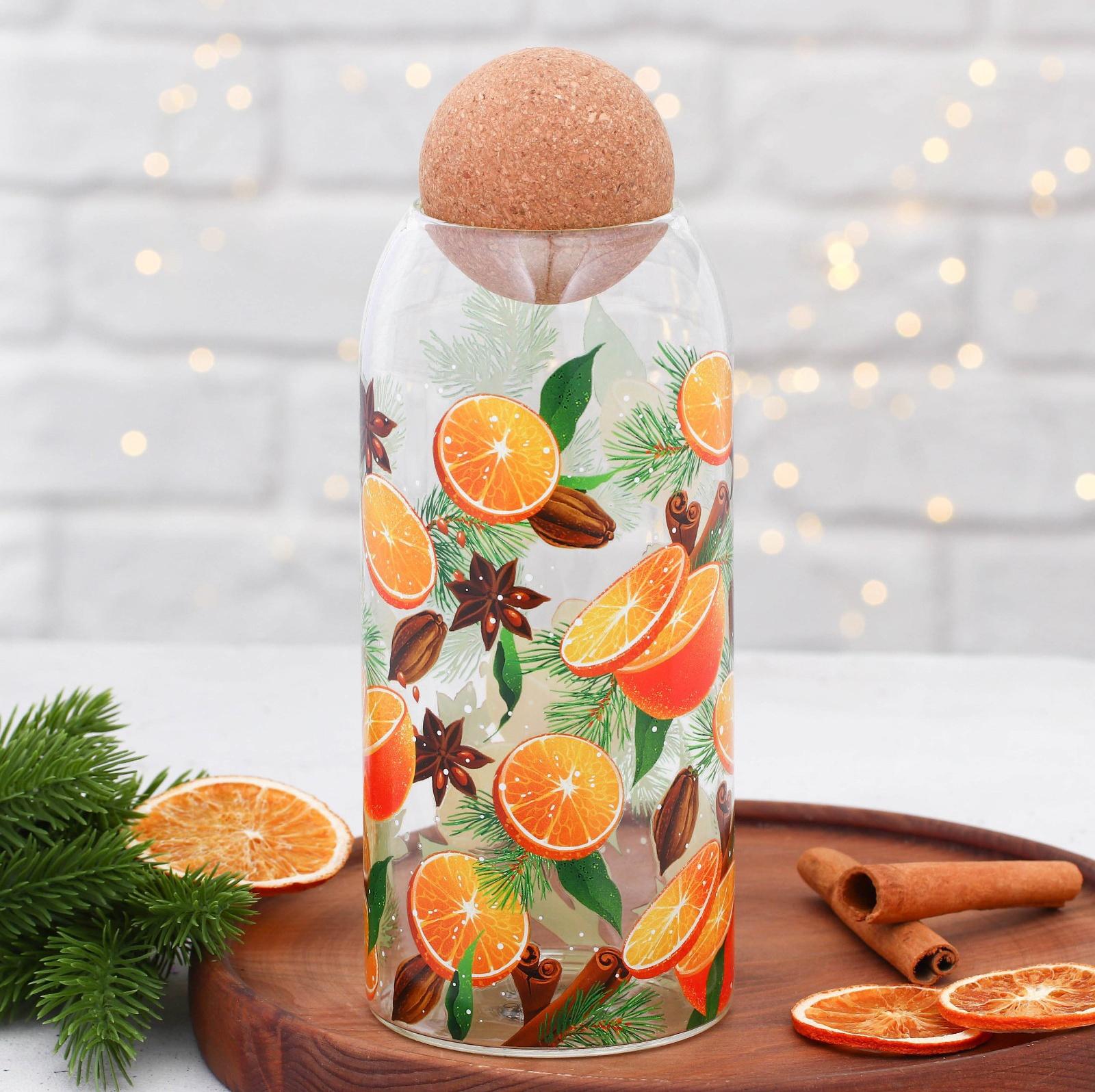 Банка для хранения «Аромат праздника», 1000 мл