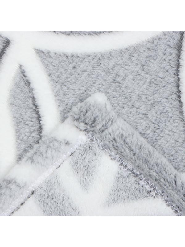 Плед светящийся 150х200см, Круги, велсофт 260г/м, пэ100%