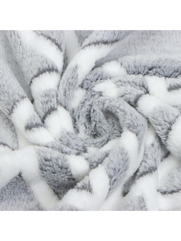 Плед светящийся 150х200см, Круги, велсофт 260г/м, пэ100%