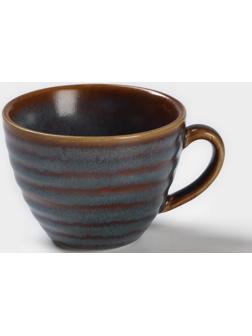 Чашка фарфоровая Magistro Garland, 200 мл, цвет синий