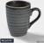 Кружка фарфоровая Magistro Urban, 320 мл, цвет серый