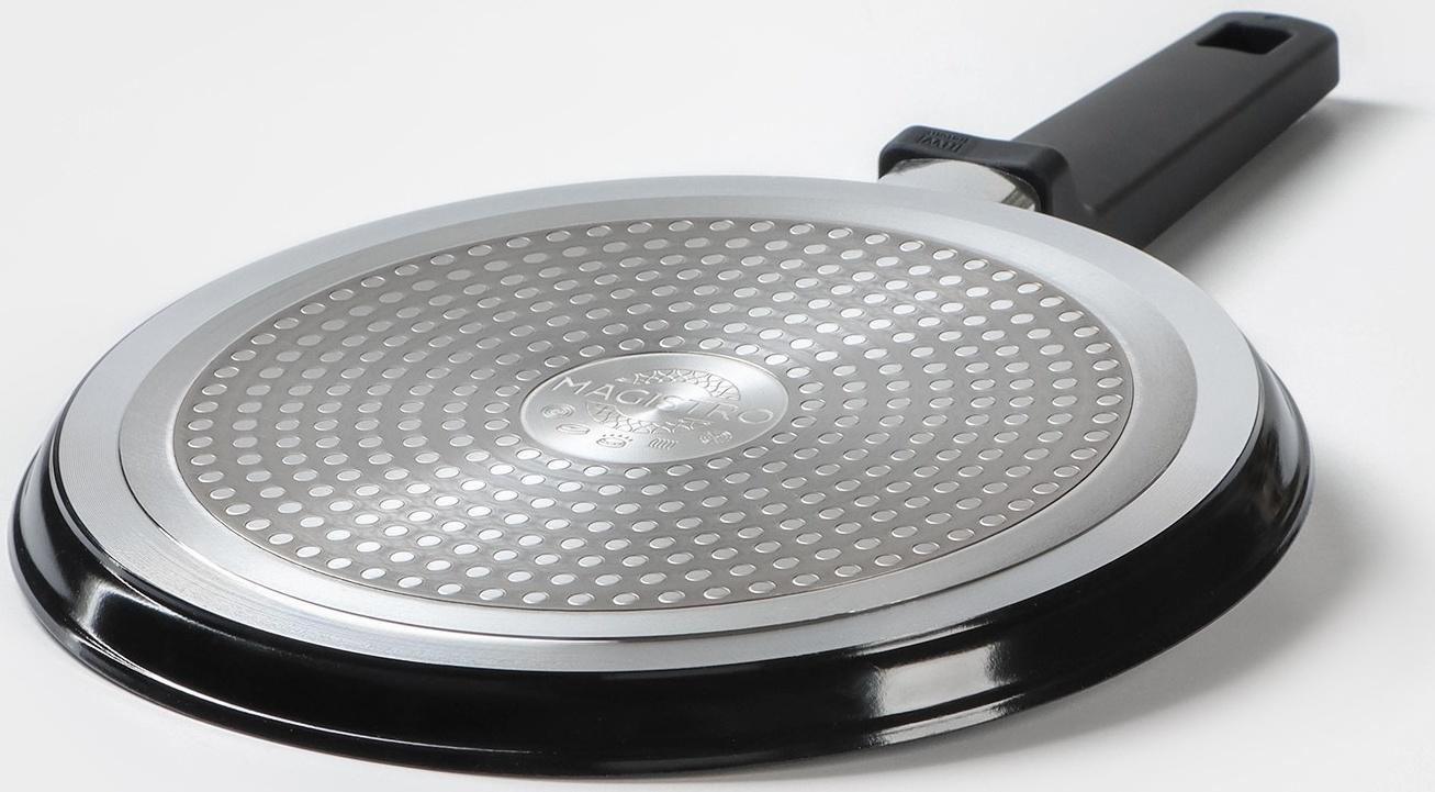 Cковорода блинная Magistro Flame, d=24см, h=1,6 см, антипригарное покрытие, индукция