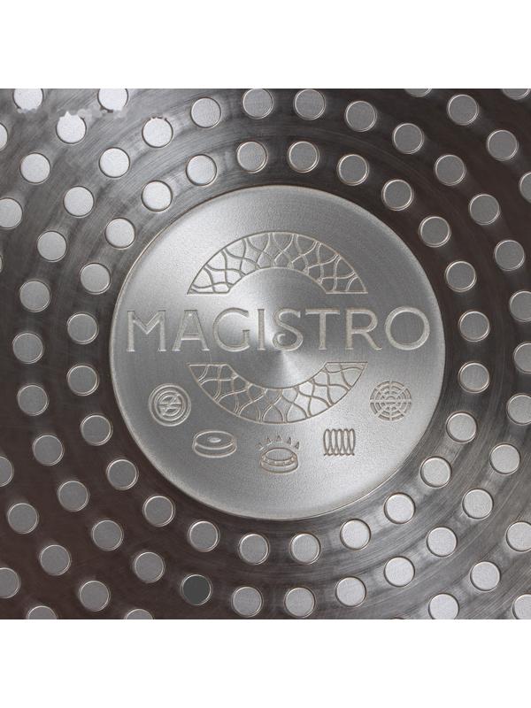 Cковорода блинная Magistro Flame, d=24см, h=1,6 см, антипригарное покрытие, индукция