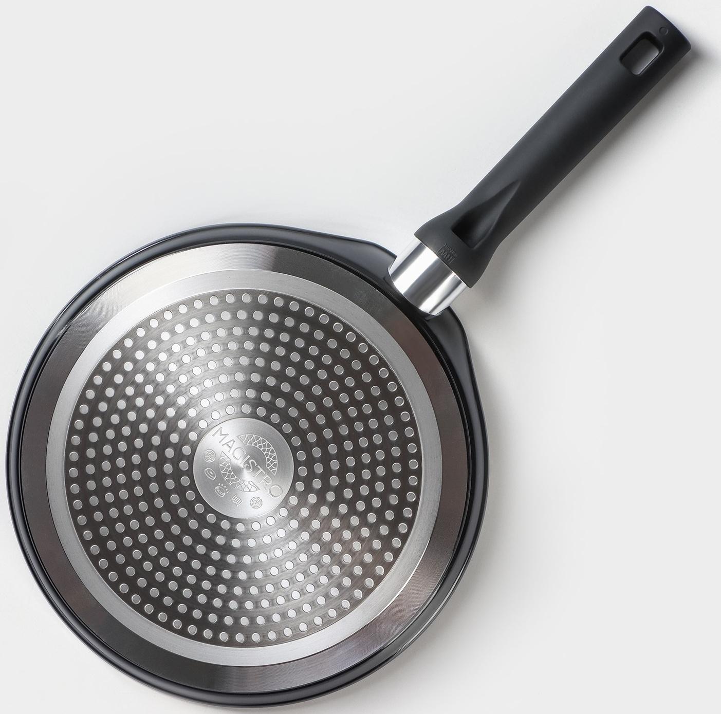 Cковорода блинная Magistro Warrior, d=24 см, h=1,6 см, антипригарное покрытие, индукция