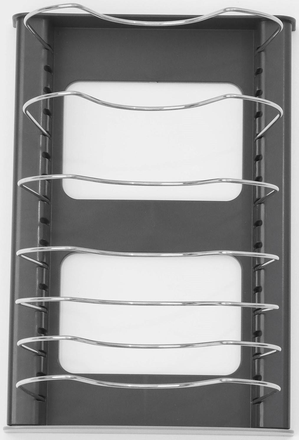 Держатель кухонный для крышек, сковородок и кастрюль Доляна, цвет серый