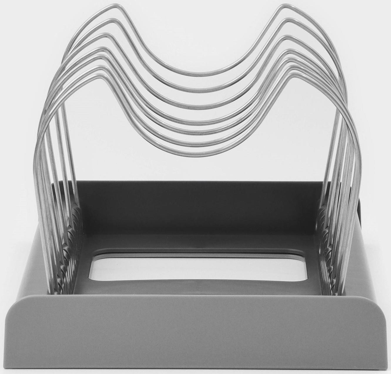 Держатель кухонный для крышек, сковородок и кастрюль Доляна, цвет серый