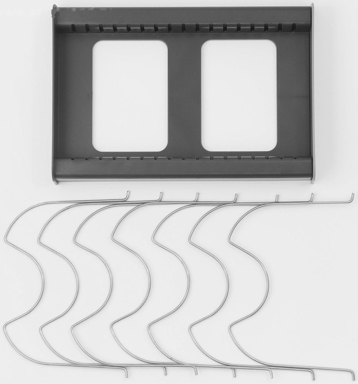 Держатель кухонный для крышек, сковородок и кастрюль Доляна, цвет серый