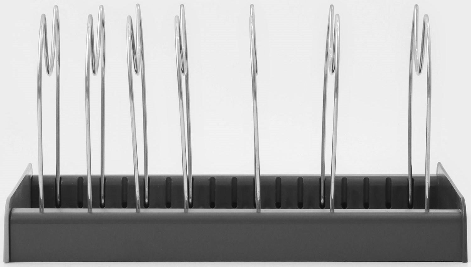 Держатель кухонный для крышек, сковородок и кастрюль Доляна, цвет серый