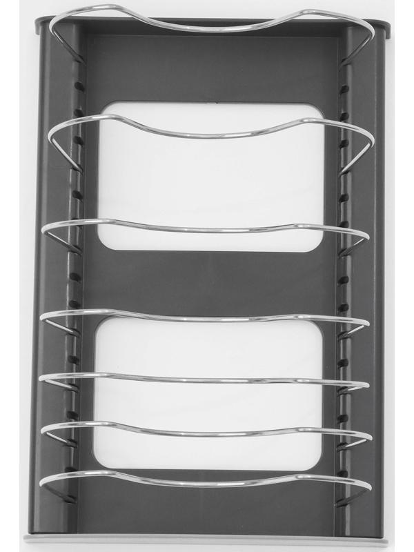 Держатель кухонный для крышек, сковородок и кастрюль Доляна, цвет серый