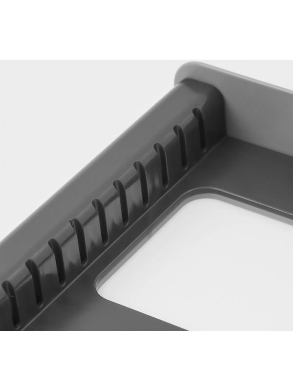 Держатель кухонный для крышек, сковородок и кастрюль Доляна, цвет серый