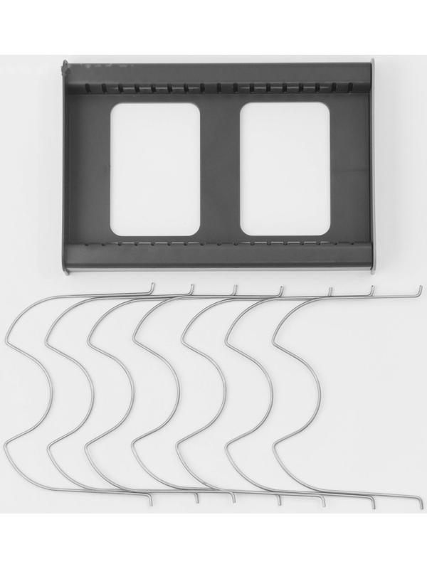 Держатель кухонный для крышек, сковородок и кастрюль Доляна, цвет серый