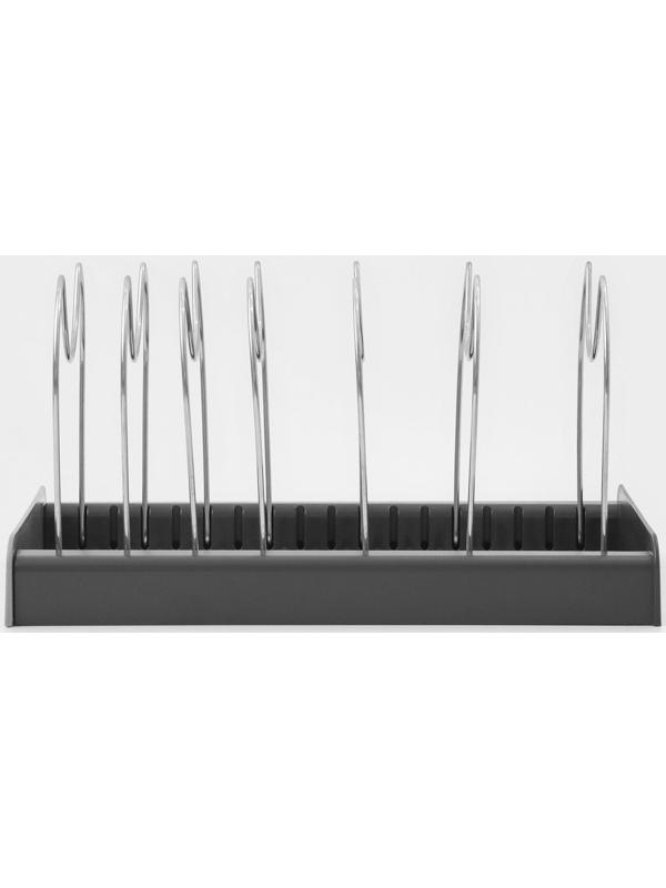 Держатель кухонный для крышек, сковородок и кастрюль Доляна, цвет серый