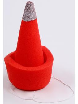 Карнавальный колпак «Клоун» на резинке, красный, поролон