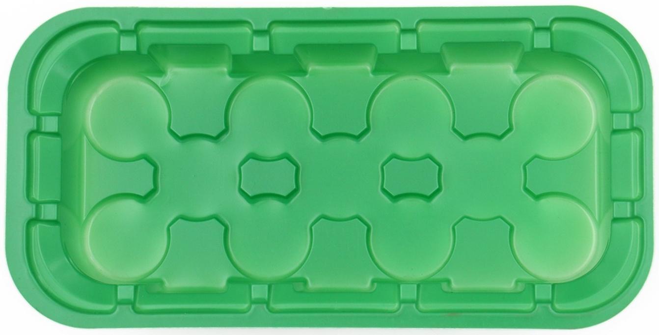 Мини-парник для рассады, 24 × 12 × 11 см, вставки (11 шт.) под таблетки для рассады d = 3 см