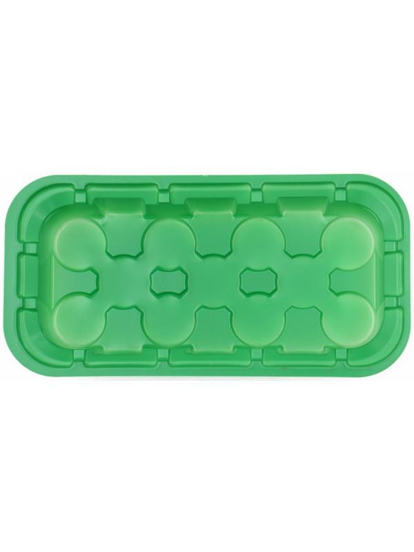 Мини-парник для рассады, 24 × 12 × 11 см, вставки (11 шт.) под таблетки для рассады d = 3 см