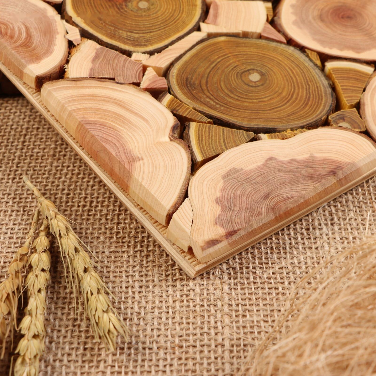 Подставка для горячего, 20 х 20 см, микс дерева