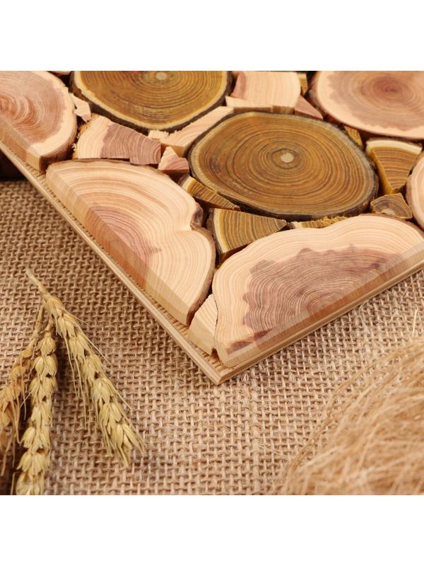 Подставка для горячего, 20 х 20 см, микс дерева