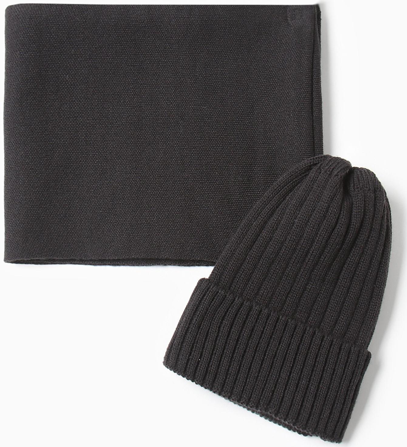 Шапка детская KAFTAN со снудом, черный р-р 44-48