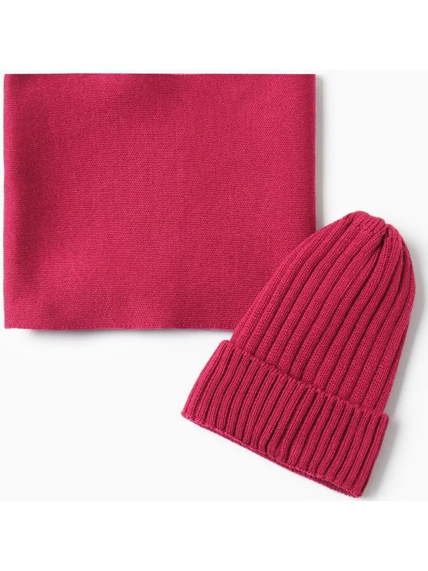 Шапка детская KAFTAN со снудом, фуксия р-р 44-48