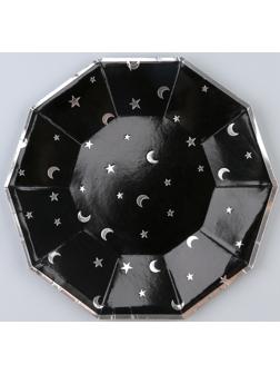 Тарелка бумажная «Ночное небо», в наборе 6 шт.