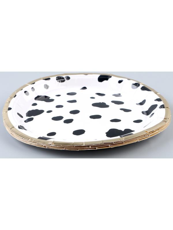 Тарелка бумажная «Пятнышки», в наборе 6 шт.