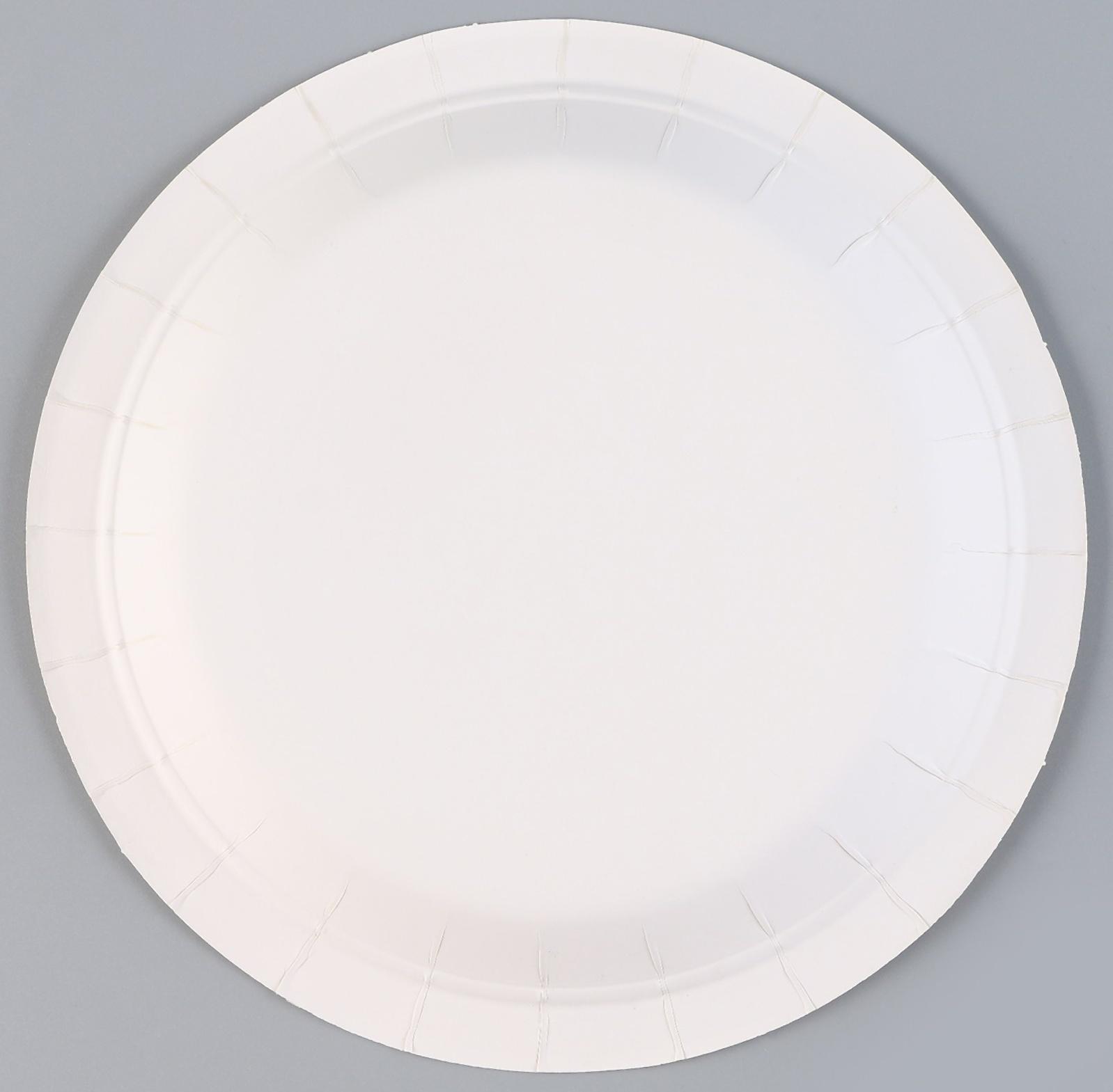 Тарелка бумажная «Горошек», в наборе 6 шт.