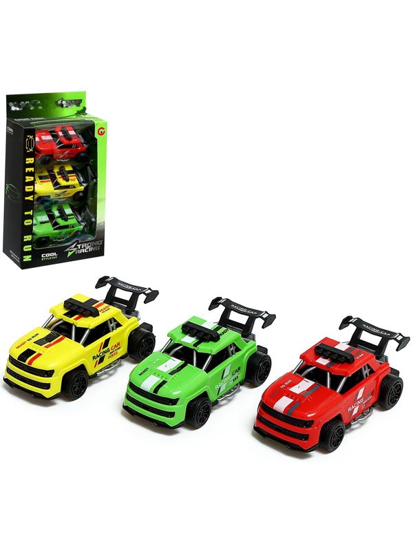 Набор машинок «Скорость», 3 шт, инерция