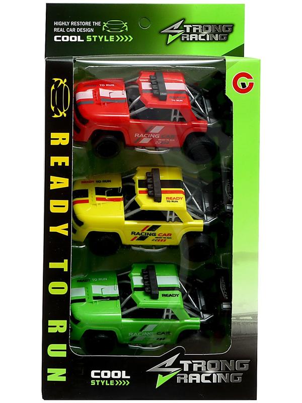 Набор машинок «Скорость», 3 шт, инерция