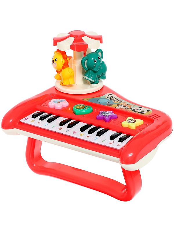 Пианино «Весёлые зверята», свет